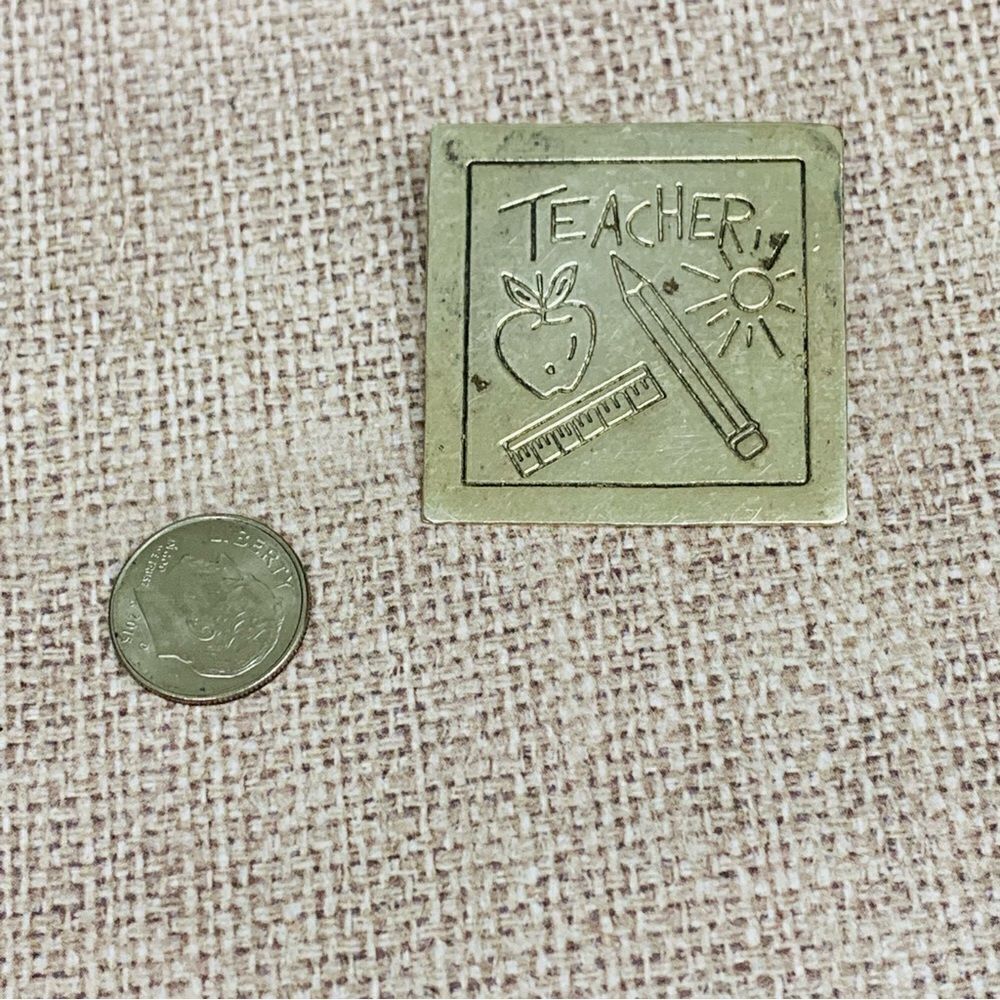 Sterling Silver Teacher Brooch/Pendant‎